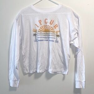 NWT Ripcurl long sleeve semi crop surf T-shirt